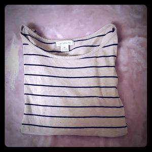 Long sleeve striped top